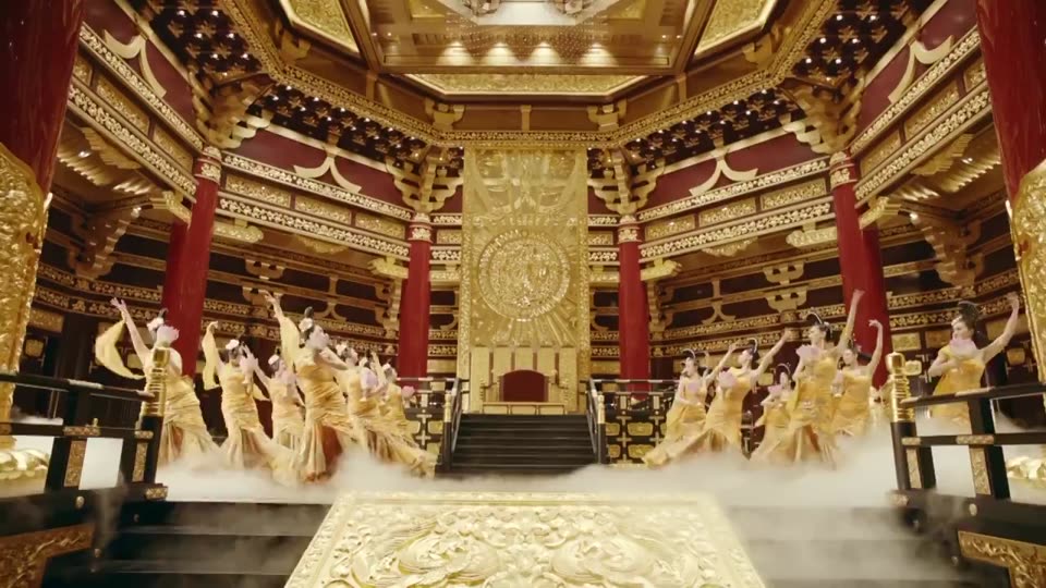 Traditional opera. Hibiscus Pond